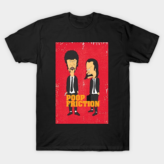 Beavis & Butthead in Poop Friction T-Shirt by CalebLindenDesign